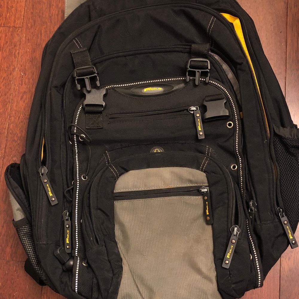 Targus Black and Tan Backpack